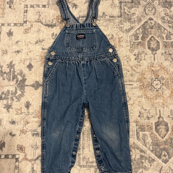 OshKosh B'gosh Blue Denim Overalls for Girls - Picture 1 of 2
